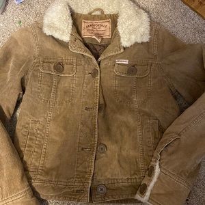 Aeropostale Brown Ribbed jacket